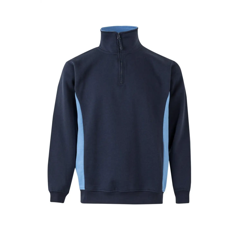 SUDADERA BICOLOR MEDIA CREMALLERA INDUSTRIA