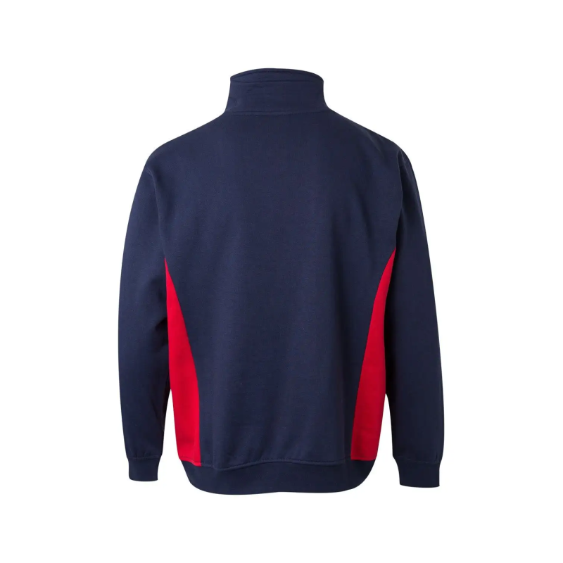 SUDADERA BICOLOR MEDIA CREMALLERA INDUSTRIA
