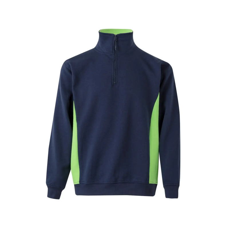 SUDADERA BICOLOR MEDIA CREMALLERA INDUSTRIA
