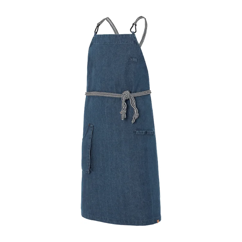 DELANTAL PETO ARNES CRUZADO DENIM CAMARERO