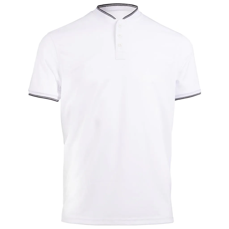 POLO PIQUÉ TRANSPIRABLE MANGA CORTA CUELLO MAO