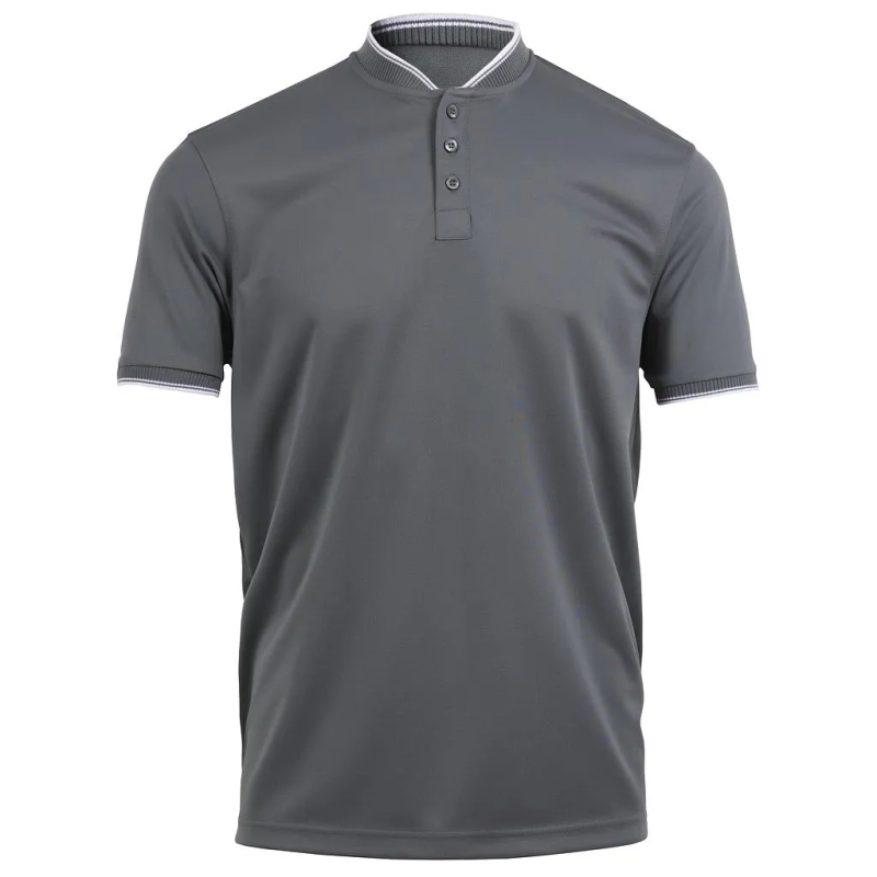 POLO PIQUÉ TRANSPIRABLE MANGA CORTA CUELLO MAO