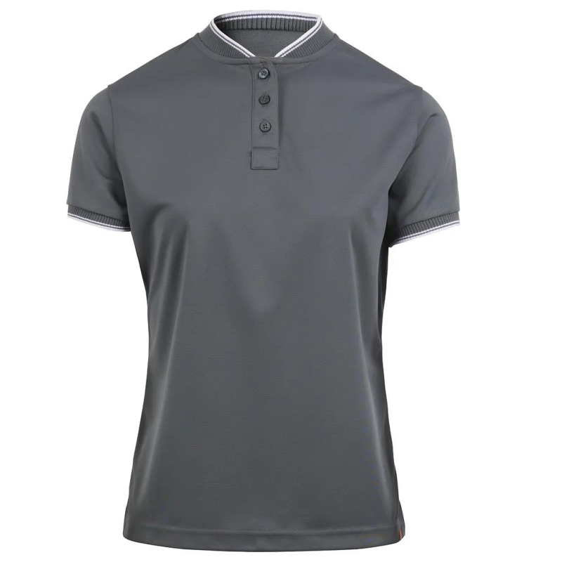 POLO TRANSPIRABLE MUJER MANGA CORTA CUELLO MAO