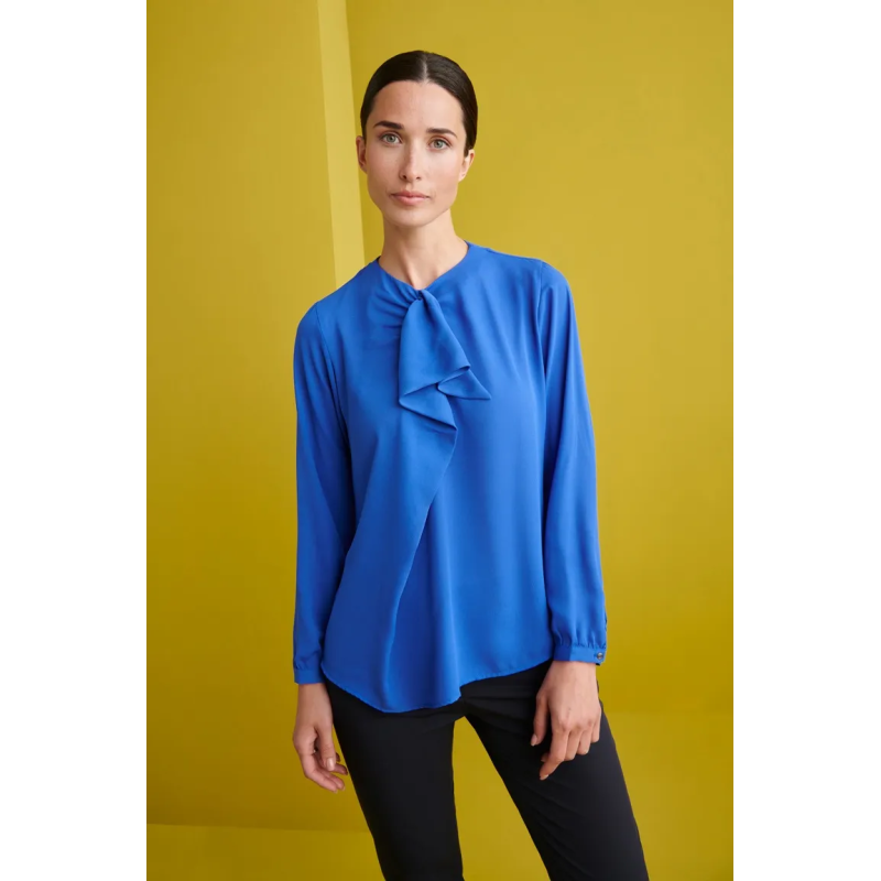 BLUSA CUELLO REDONDO ESTILO PAÑUELO