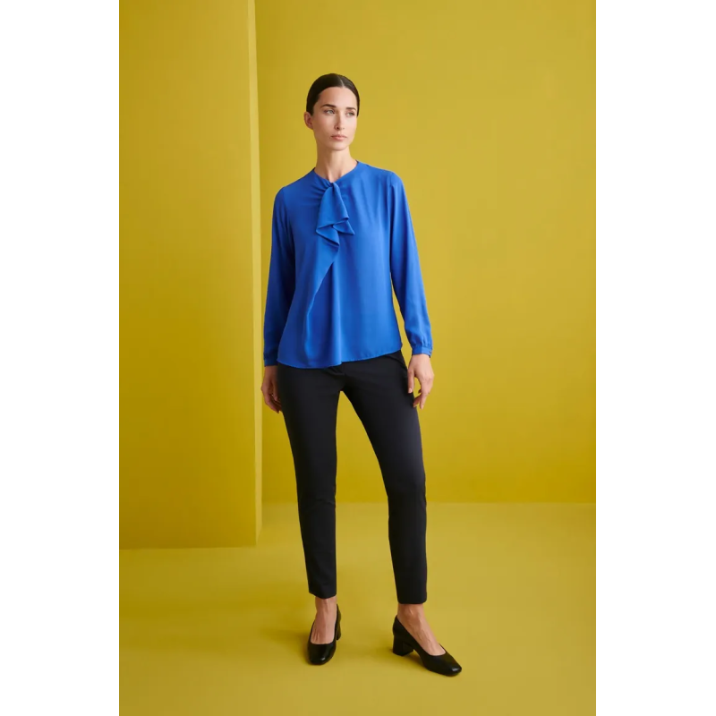 BLUSA CUELLO REDONDO ESTILO PAÑUELO