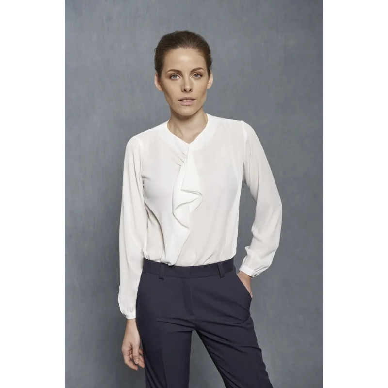 BLUSA CUELLO REDONDO ESTILO PAÑUELO