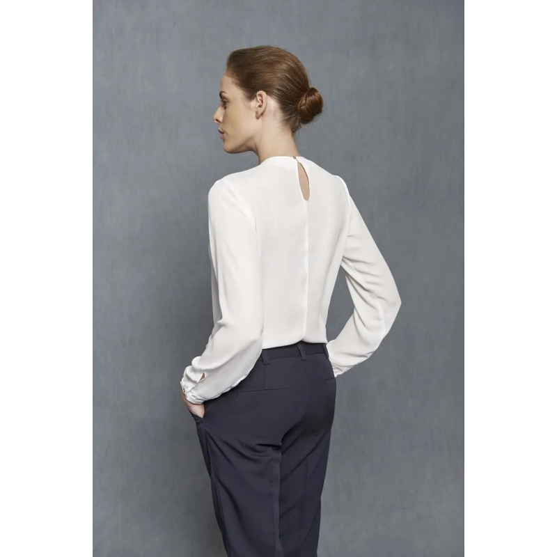BLUSA CUELLO REDONDO ESTILO PAÑUELO