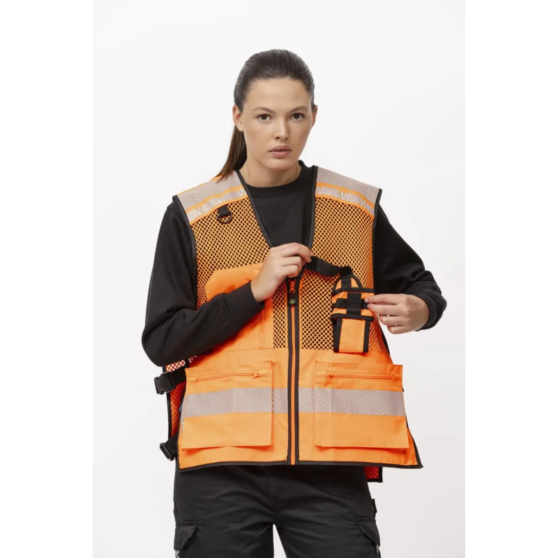 CHALECO ALTAVISIBILIDAD REJILLA AJUSTE LATERAL