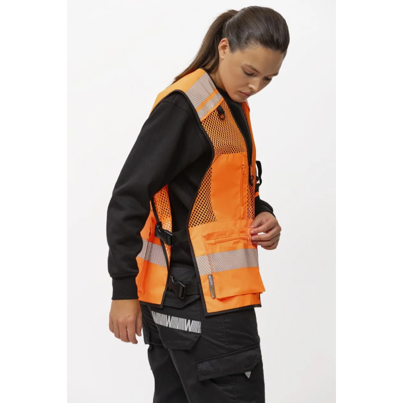 CHALECO ALTAVISIBILIDAD REJILLA AJUSTE LATERAL
