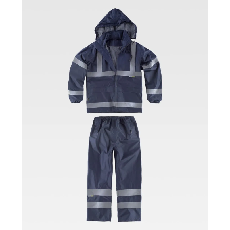TRAJE IMPERMEABLE CON REFLECTANTES