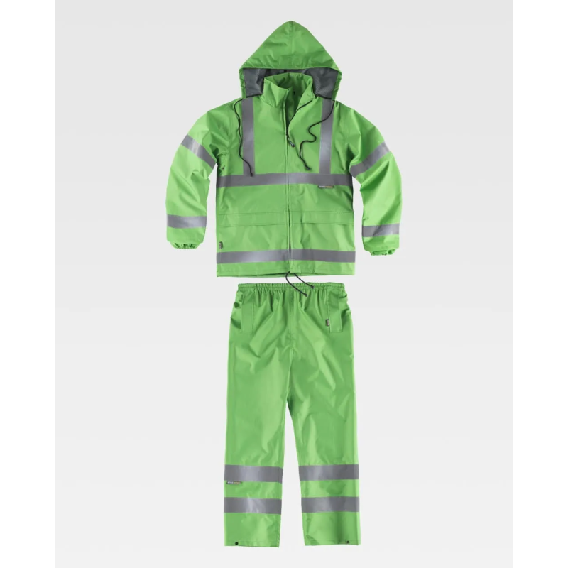TRAJE IMPERMEABLE CON REFLECTANTES