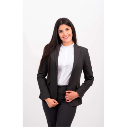 ⭐ AMERICANA MUJER STRETCH HOSTELERÍA RECEPCIÓN | Azules de Vergara