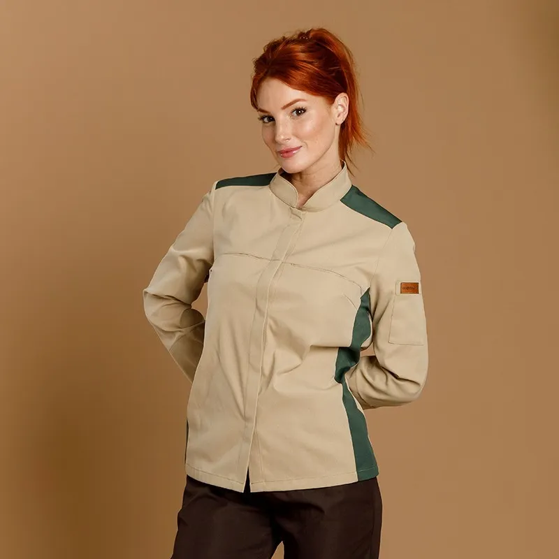 CHAQUETILLA MUJER MICROFIBRA BICOLOR