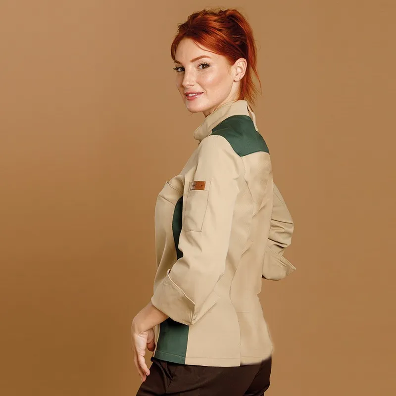 CHAQUETILLA MUJER MICROFIBRA BICOLOR