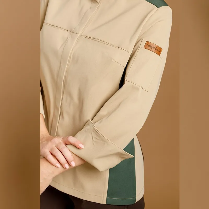 CHAQUETILLA MUJER MICROFIBRA BICOLOR