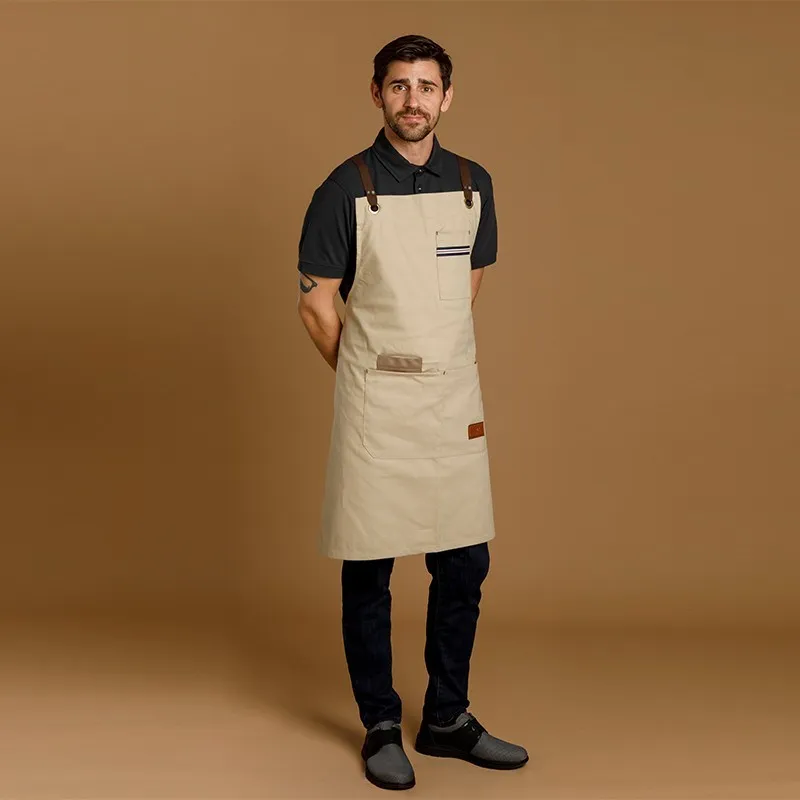 DELANTAL CON PETO TEJIDO DENIM HOSTELERÍA