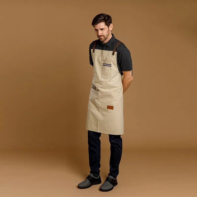 DELANTAL CON PETO TEJIDO DENIM HOSTELERÍA