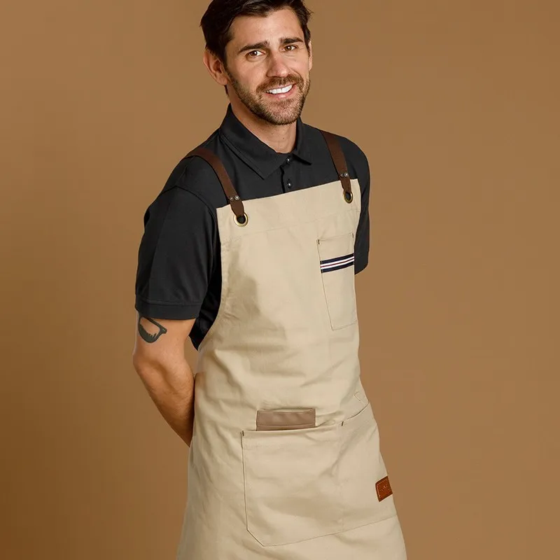 DELANTAL CON PETO TEJIDO DENIM HOSTELERÍA