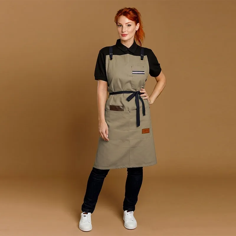 DELANTAL CON PETO TEJIDO DENIM HOSTELERÍA