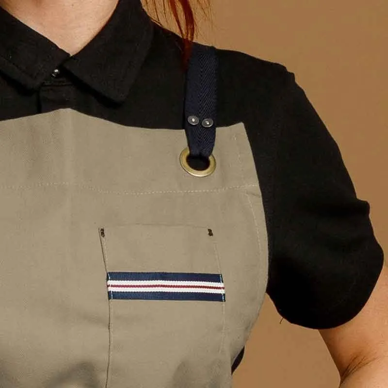 DELANTAL CON PETO TEJIDO DENIM HOSTELERÍA