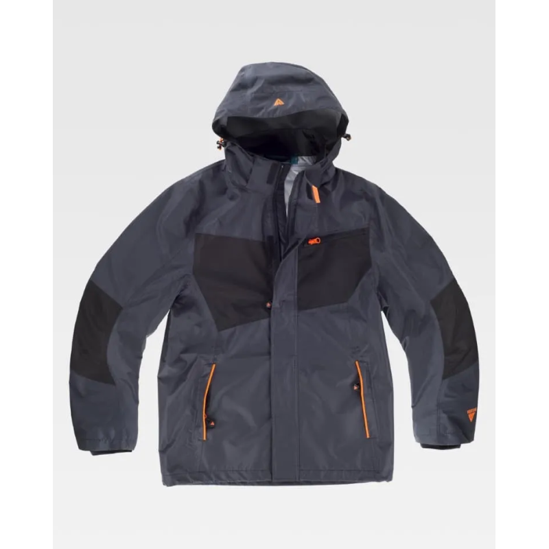 CHAQUETA IMPERMEABLE TRANSPIRABLE CON CAPUCHA