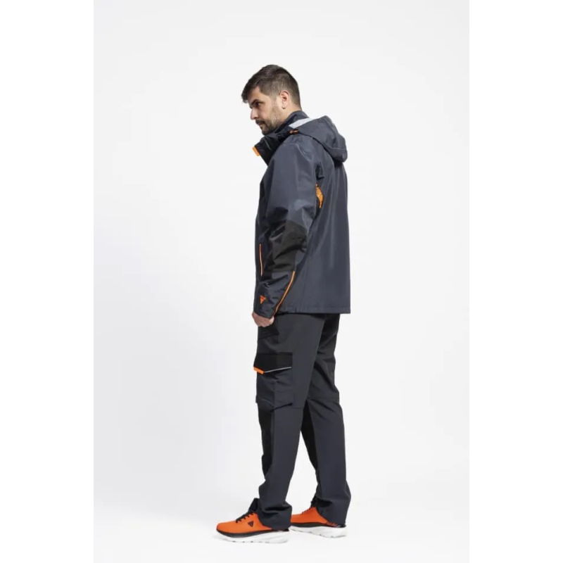 CHAQUETA IMPERMEABLE TRANSPIRABLE CON CAPUCHA