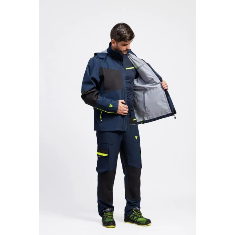 CHAQUETA IMPERMEABLE TRANSPIRABLE CON CAPUCHA