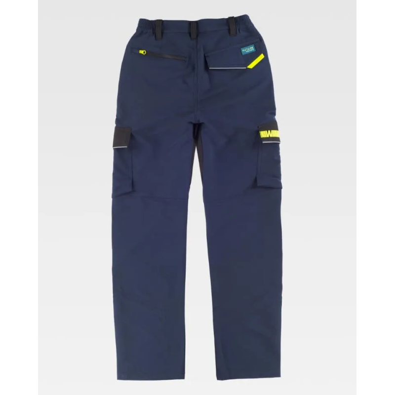 PANTALON MULTIBOLSILLOS CON VIVOS ELÁSTICO