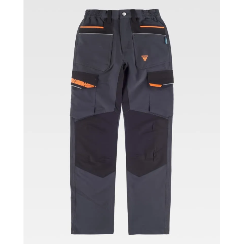 PANTALON MULTIBOLSILLOS CON VIVOS ELÁSTICO