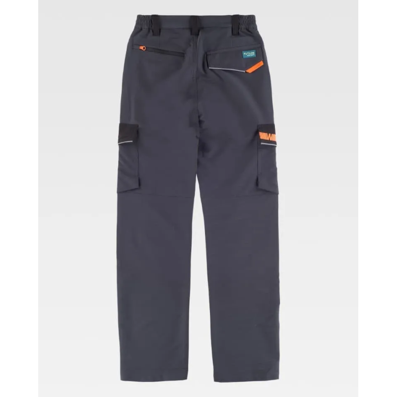 PANTALON MULTIBOLSILLOS CON VIVOS ELÁSTICO