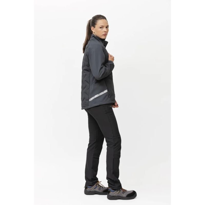 CHAQUETA WORKSHELL ELÁSTICA ACOLCHADA MUJER