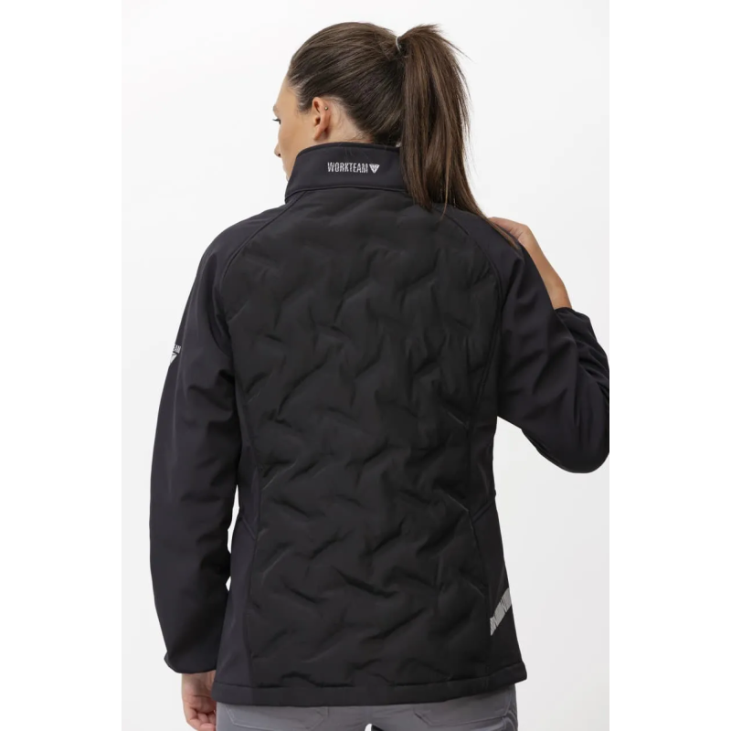 CHAQUETA WORKSHELL ELÁSTICA ACOLCHADA MUJER