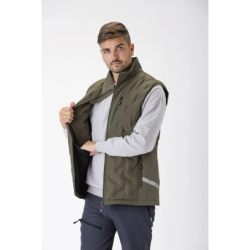 ⭐ CHALECO WORKSHELL ELÁSTICA ACOLCHADA | Azules de Vergara