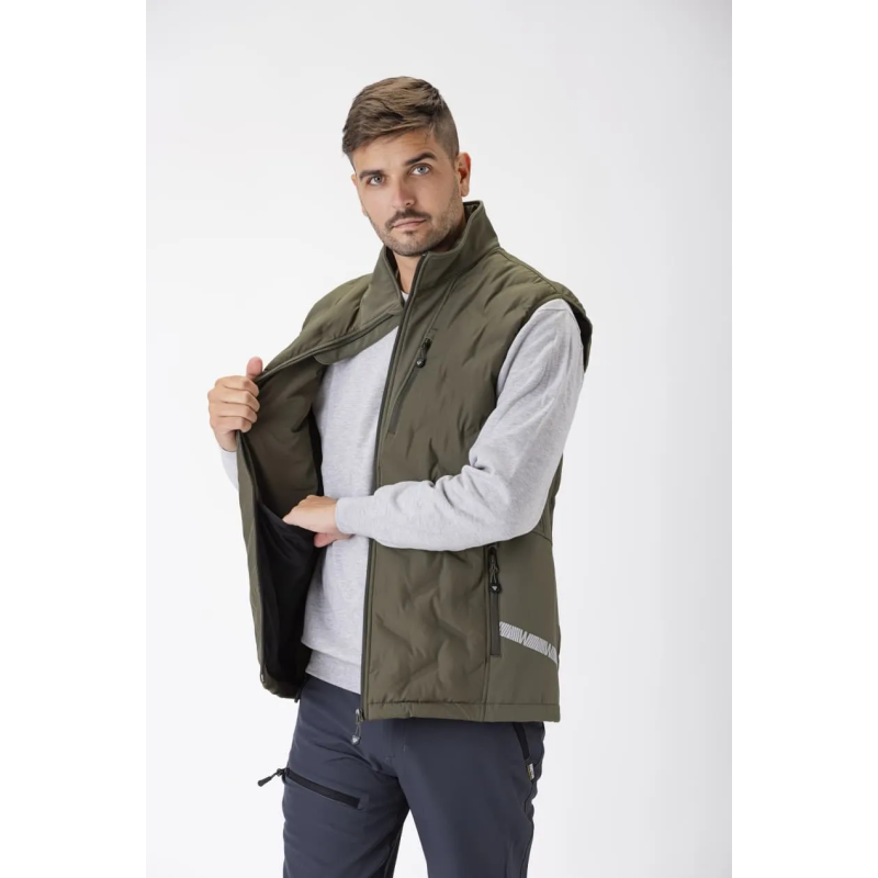 CHALECO WORKSHELL ELÁSTICA ACOLCHADA