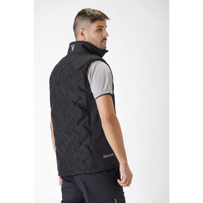 CHALECO WORKSHELL ELÁSTICA ACOLCHADA