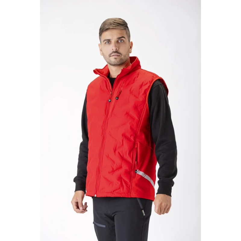 CHALECO WORKSHELL ELÁSTICA ACOLCHADA