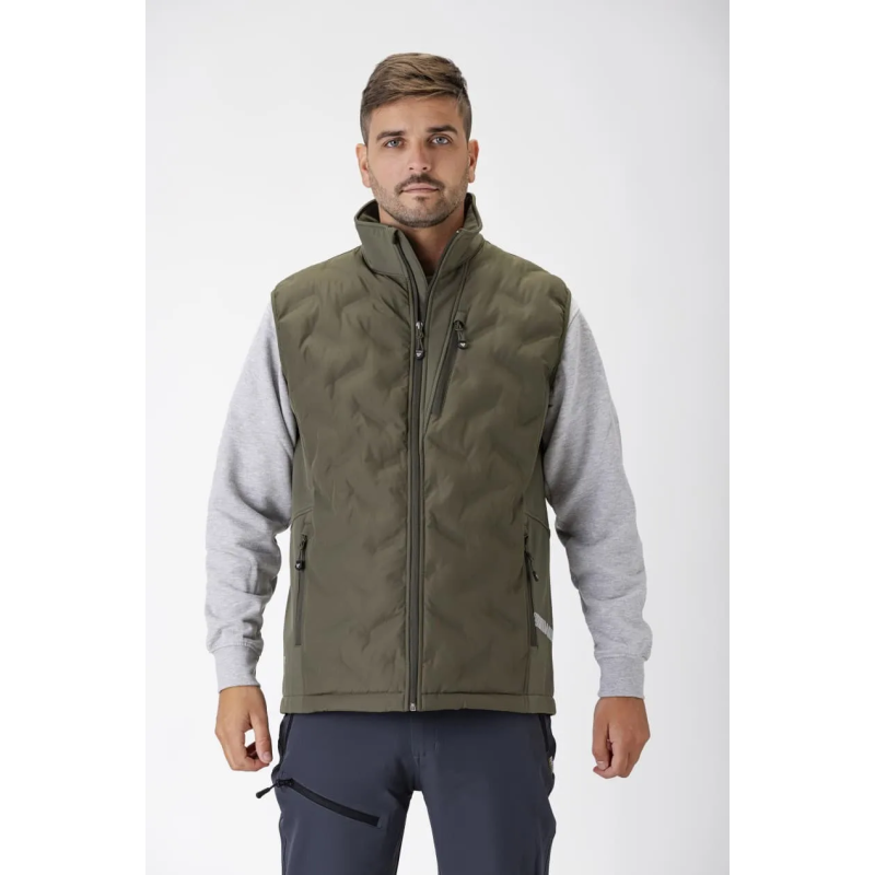 CHALECO WORKSHELL ELÁSTICA ACOLCHADA