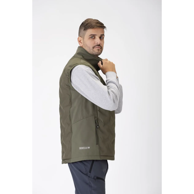 CHALECO WORKSHELL ELÁSTICA ACOLCHADA