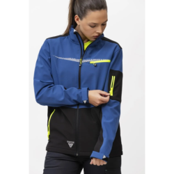 ⭐ WORKSHELL ELÁSTICO CON FORRO POLAR | Azules de Vergara