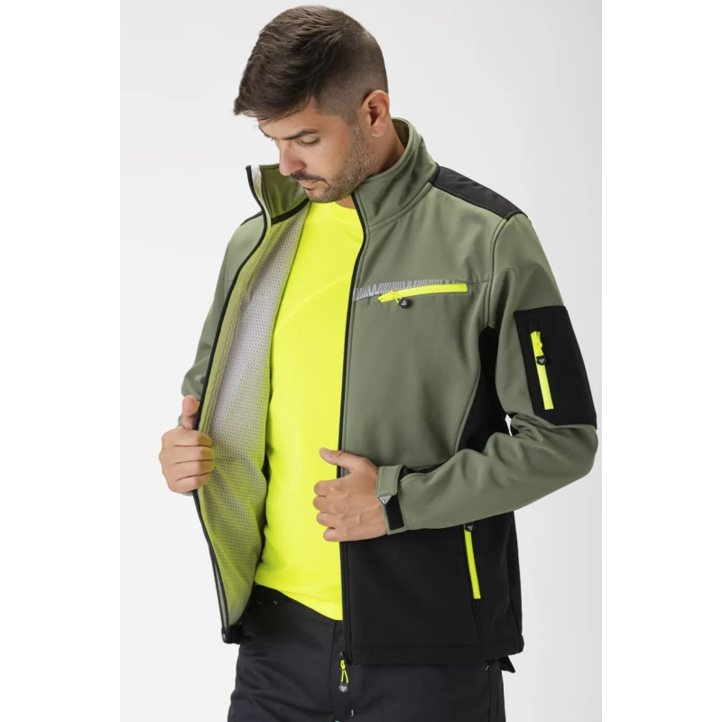WORKSHELL ELÁSTICO CON FORRO POLAR