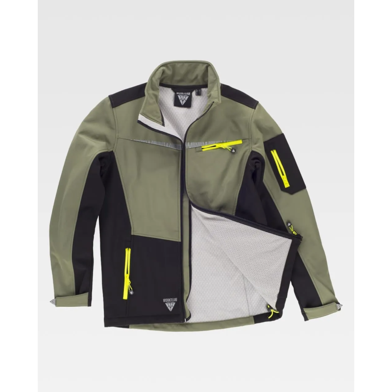 WORKSHELL ELÁSTICO CON FORRO POLAR