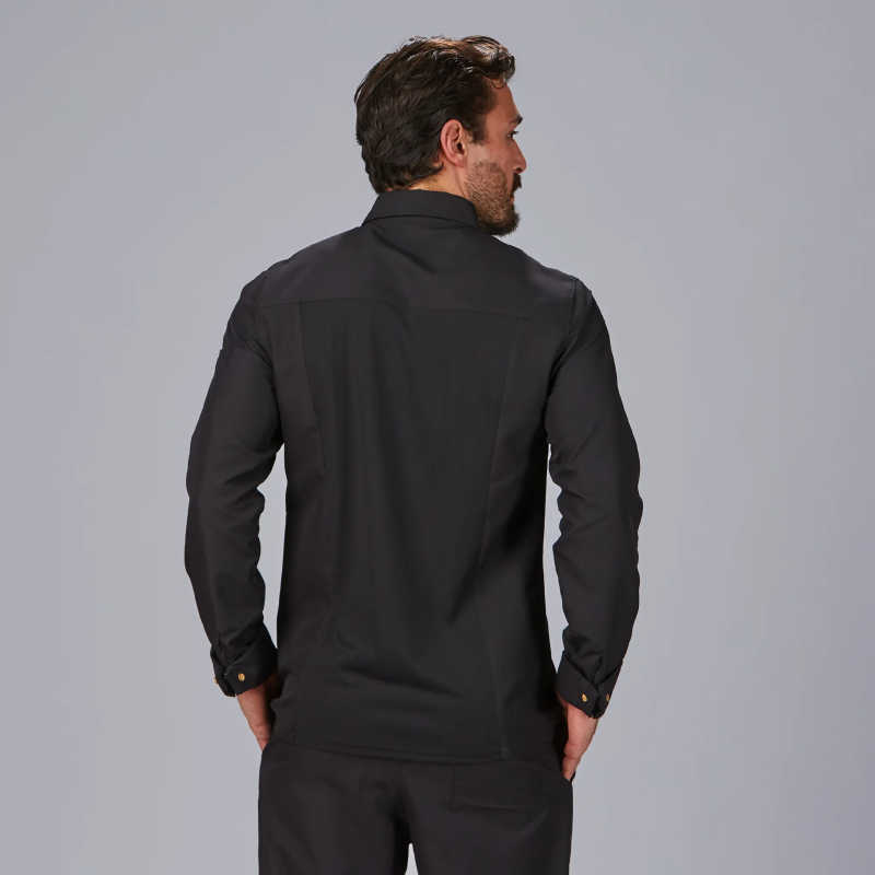 CHAQUETA COCINA CUELLO ITALIANO POL RECICLADO