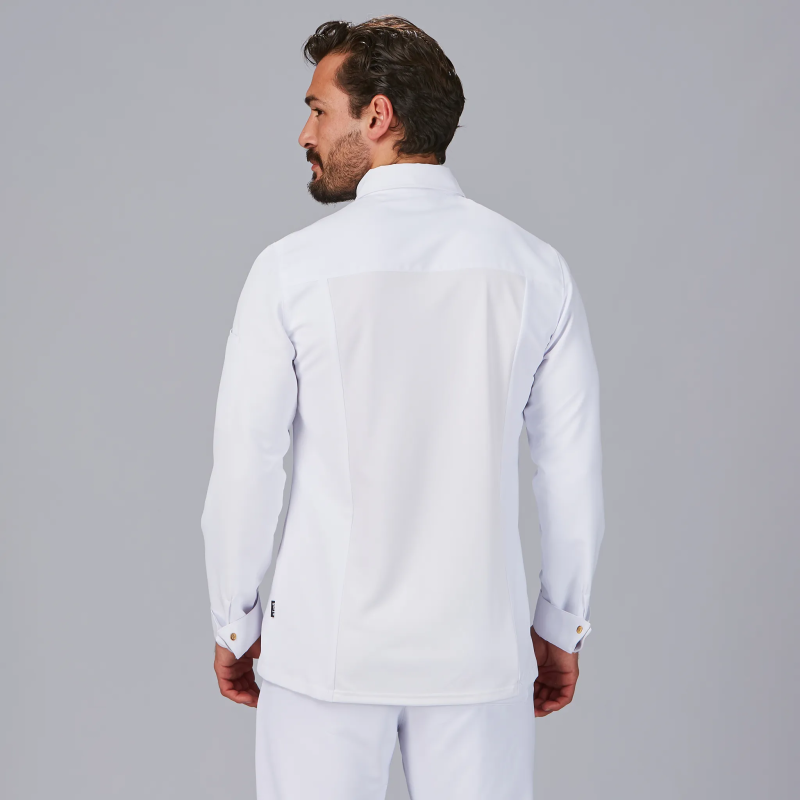 CHAQUETA COCINA CUELLO ITALIANO POL RECICLADO
