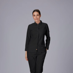 ⭐ CHAQUETA MUJER CUELLO ITALIANO POL RECICLADO | Azules de Vergara