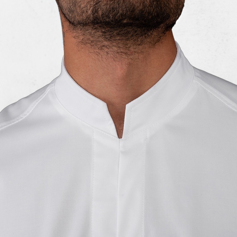 CHAQUETA COCINA CUELLO MAO SLIM FIT