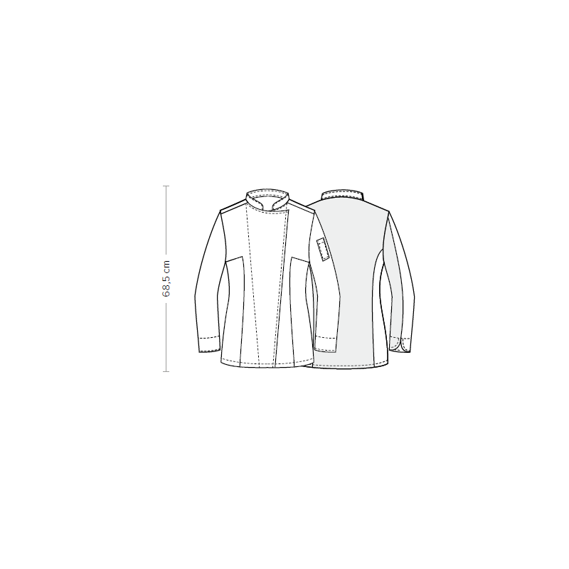 CHAQUETA CHEF MUJER FRESH FIT COLORES