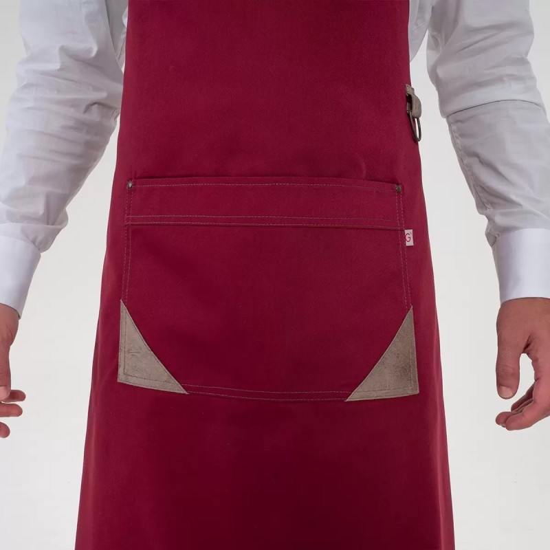 DELANTAL CON PETO CAMARERO UNISEX