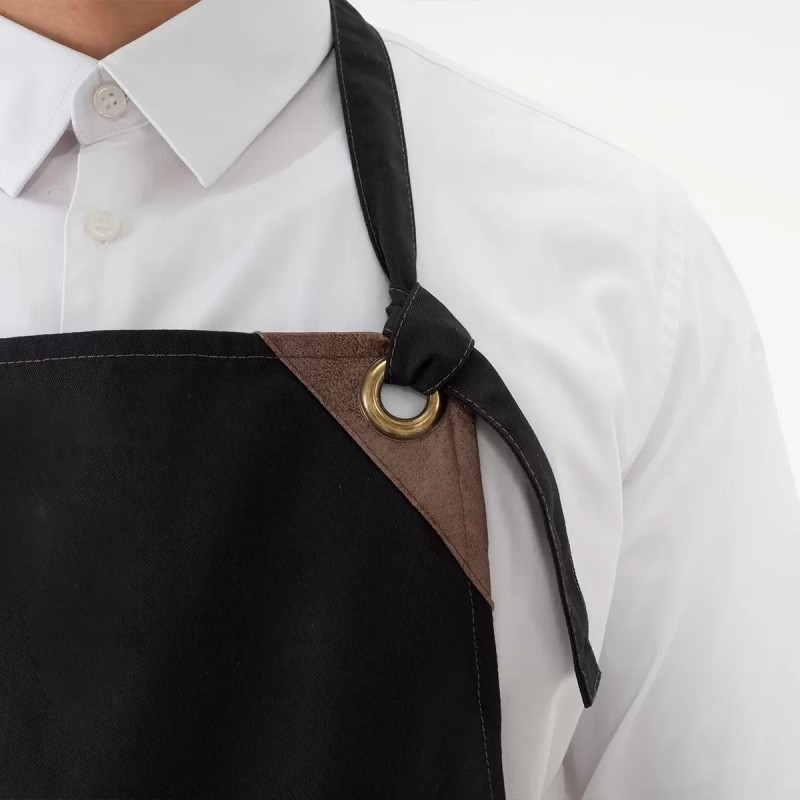 DELANTAL CON PETO CAMARERO UNISEX