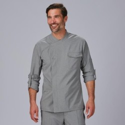 ⭐ CHAQUETA COCINA UNISEX SLIM FIT TRANSPIRABLE | Azules de Vergara