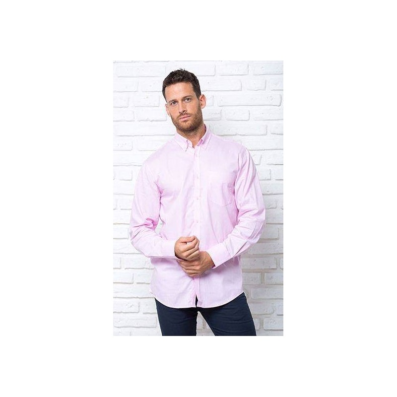 CAMISA MANGA LARGA ROSA
